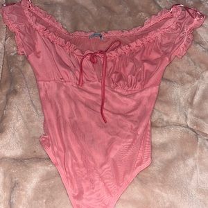 Mesh sleeves worn once.